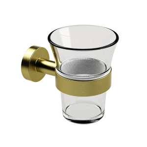 Miller Bond Tumbler And Holder Brushed Brass 8703MP1