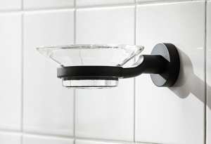 Miller Bond Soap Dish And Holder Black 8704B