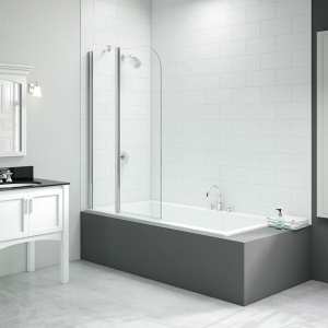 Merlyn Vivid Two Panel Curved Folding Bath Screen DIBS0016