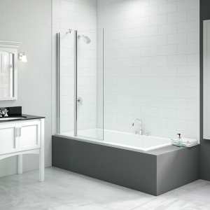 Merlyn Vivid Two Panel Square Folding Bath Screen DIBS0018