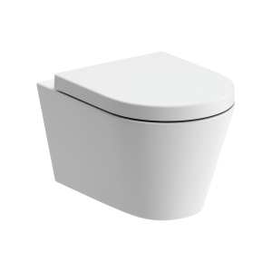 Moods Andolo Wall Mounted Rimless WC Inc Soft Close Toilet Seat