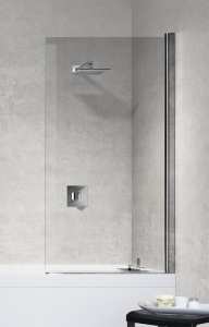 Novellini Young 1V Hinged Bath Screen 1500 x 700mm Y21V70 1K