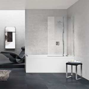 Novellini Young 3V Inline with Higned Bath Screen 1500 x 980mm Y23V100 1K