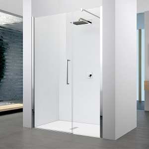 Novellini Young G+F Hinged Door and Inline Shower Panel 1400 Y2GFL137 1K