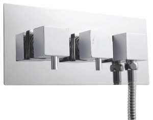 Nuie Volt Twin Thermostatic Shower Valve With Diverter A3077