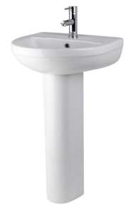 Nuie Harmony 500mm Basin and Pedestal CHM002