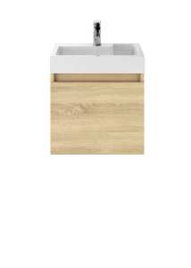 Nuie Merit Wall Hung 500mm Cabinet and Basin MER006