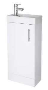 Nuie Cloakroom Floor Standing 400mm Cabinet and Basin NVX192
