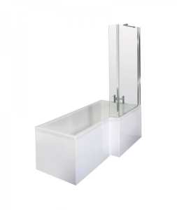 Nuie Square Right Hand Bath Set 1700mm SBATH06