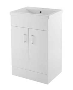 Nuie Eden Floor Standing 500mm Cabinet and Basin 2 VTMW500