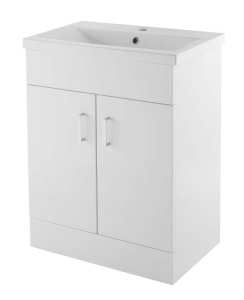 Nuie Eden Floor Standing 600mm Cabinet and Basin 2 VTMW600