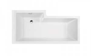 Nuie Square Right Hand Shower Bath 1700mm WBS1785R