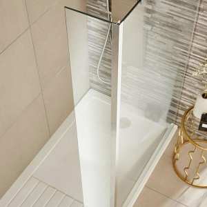 Nuie Wetroom Return Screen 215x1850mm WRS025