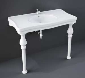 RAK Console Deluxe 2 Tap Hole Basin 1085 x 605 DC0301AWHA
