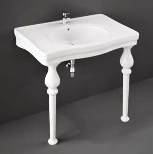 RAK Console Alexandra 1 Tap Hole Basin 845 x 575 AL0101AWHA