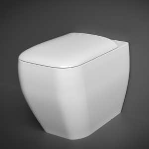 RAK Metropolitan Back To Wall WC Pan inc. Soft Close Toilet Seat