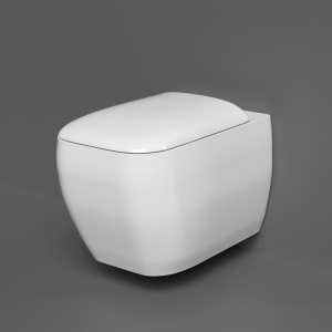 RAK Metropolitan Wall Hung WC Pan inc. Soft Close Toilet Seat 337 x 525