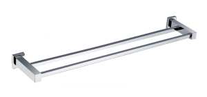 RAK Cubis 600 Chrome Double Towel Bar RAKCUB9912
