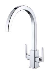 RAK Modern Twin Lever Kitchen Sink Mixer Tap RAKKIT008