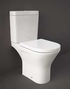 RAK Resort Mini Close Coupled Full Access WC inc. Soft Close Toilet Seat 360 x 600