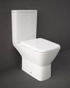 RAK Summit Close Coupled Full Access WC inc. Soft Close Toilet Seat 370 x 650