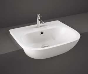 RAK Tonique 1 Tap Hole Semi Recessed Basin 520 x 425 TQ0901AWHA