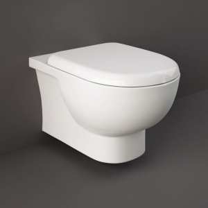 RAK Tonique Rimless Wall Hung Pan with Soft Close Seat 360 x 550