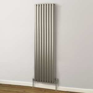 Rads 2 Rails Finsbury Double Panel WHITE Vertical Radiator 1800mm x 480mm