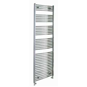 Reina Diva Central Heating Polished Chrome Flat Ladder Towel Rail 1800mm High x 750mm Wide