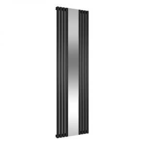 Reina Reflect Black Mirrored Designer Radiator 1800 x 445mm