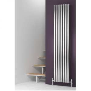 Reina Nerox Single Brushed Stainless Steel Designer Radiator 1800 x 295mm