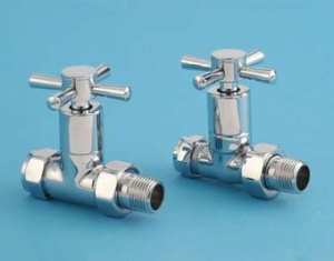 HomeSupply Crosshead Radiator Valves Straight