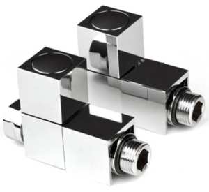 HomeSupply Square Radiator Valves Straight