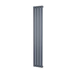 Riviera Anthracite Plano Flat Tube Designer Radiator Single Sided 1600 x 272mm