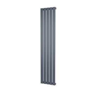 Riviera Anthracite Plano Flat Tube Designer Radiator Single Sided 1600 x 340mm