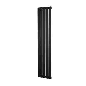 Riviera Black Plano Flat Tube Designer Radiator Single Sided 1600 x 340mm