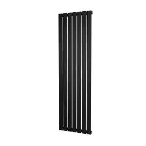 Riviera Black Plano Flat Tube Designer Radiator Single Sided 1600 x 476mm