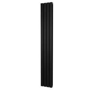 Riviera Black Plano Flat Tube Designer Radiator Double Sided 1800 x 272mm