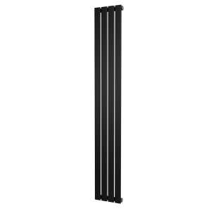 Riviera Black Plano Flat Tube Designer Radiator Single Sided 1800 x 272mm