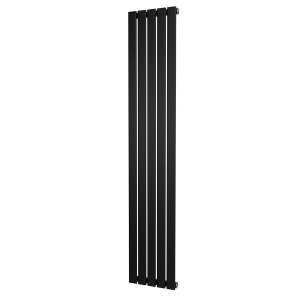 Riviera Black Plano Flat Tube Designer Radiator Single Sided 1800 x 340mm