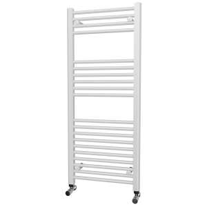 Riviera Neo STRAIGHT White Towel Radiator 1200 x 500