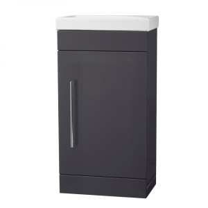 Roper Rhodes Esta 460 Freestanding Matt Carbon Vanity Unit and Basin ESVB45MCB ESB45