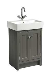 Roper Rhodes Hampton Pewter 550 Unit and Basin HAM550B.PW HAM560C