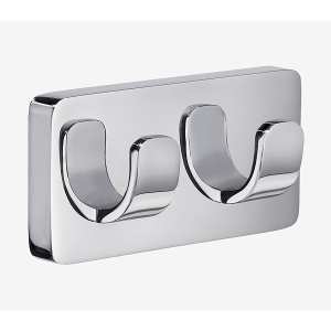 Smedbo Ice Double Towel Hook Chrome