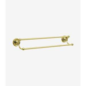 Smedbo Villa Double Towel Rail Brass