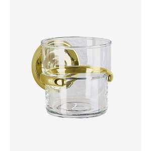 Smedbo Villa Holder with Tumbler Brass