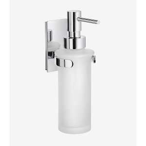 Smedbo Pool Holder with Glass Soap Dispenser Polished Chrome