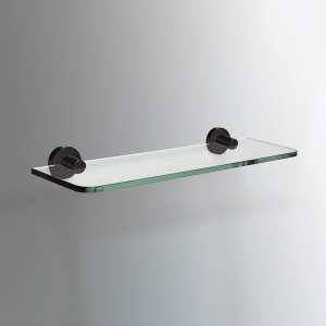 Sonia Tecno Project Glass Shelf Black 500mm 172719