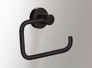 Sonia Tecno Project Open Toilet Roll Holder Black 176779