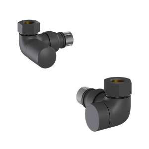 Tissino Hugo Double Corner Valves Anthracite